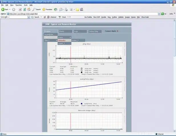 Download web tool or web app System and Network Monitor