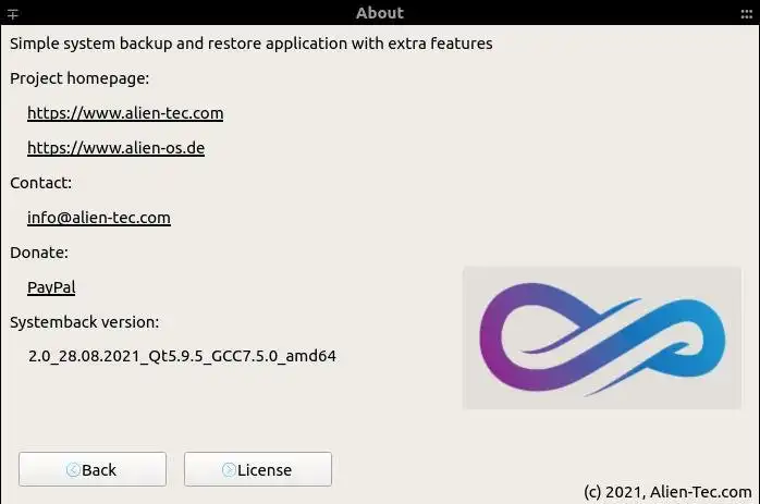 Download web tool or web app Systemback 2