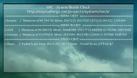 Download web tool or web app System Health Check