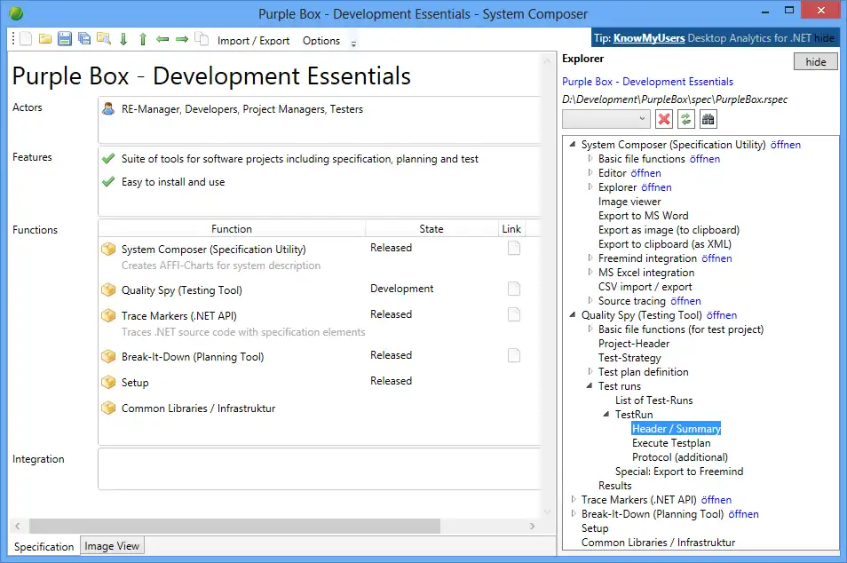 Download web tool or web app System Map