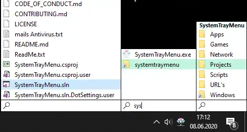 Download web tool or web app SystemTrayMenu