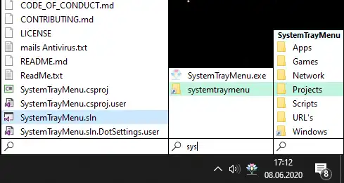 הורד כלי אינטרנט או אפליקציית אינטרנט SystemTrayMenu