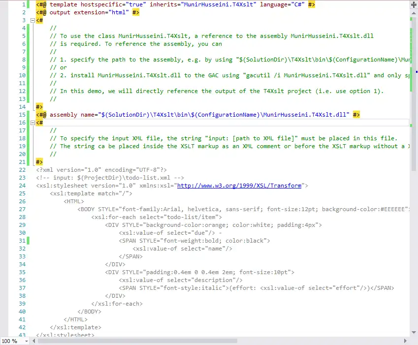 قم بتنزيل أداة الويب أو تطبيق الويب T4 XSLT