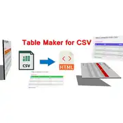 Free download Table Maker for CSV Linux app to run online in Ubuntu online, Fedora online or Debian online