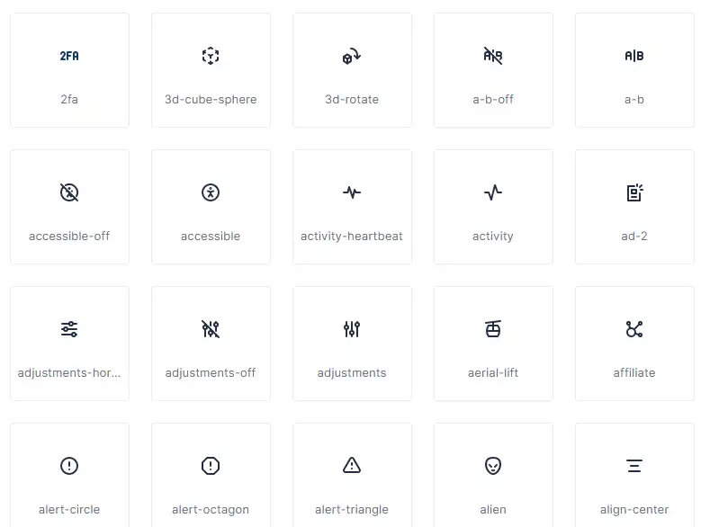 Télécharger des icônes d'outils Web ou d'applications Web