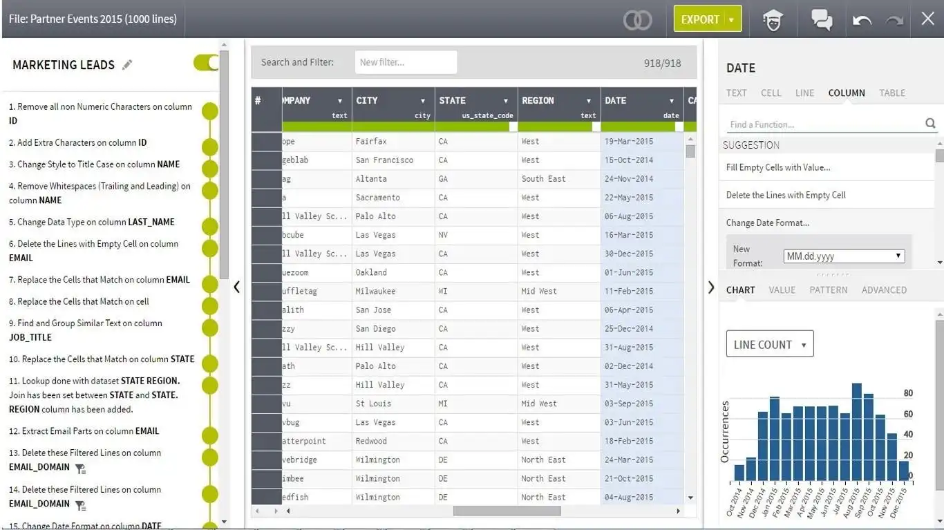 Download web tool or web app Talend Data Preparation