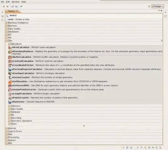 Muat turun alat web atau apl web Modul Spatial Talend