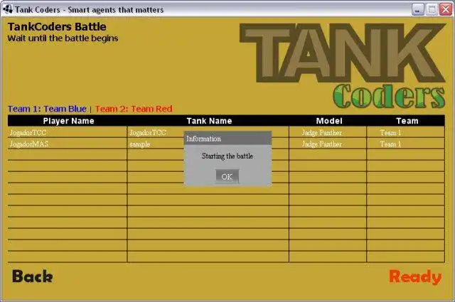 Scarica lo strumento web o l'app web TankCoders per eseguirlo online su Linux