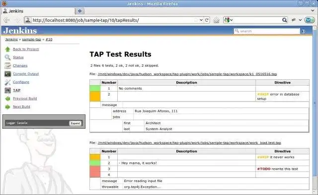 Download webtool of webapp tap4j