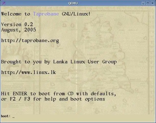 Download web tool or web app Taprobane GNU/Linux