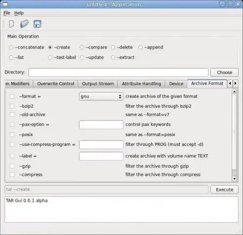 Download web tool or web app TAR GUI