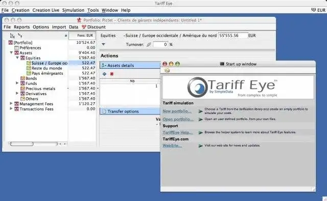 Download web tool or web app Tariff Eye