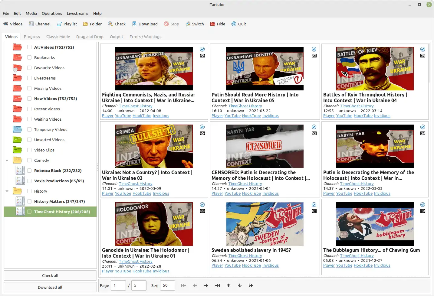 قم بتنزيل أداة الويب أو تطبيق الويب Tartube