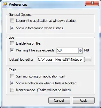 Mag-download ng web tool o web app Task Blocker