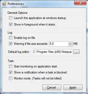 Download web tool or web app Task Blocker