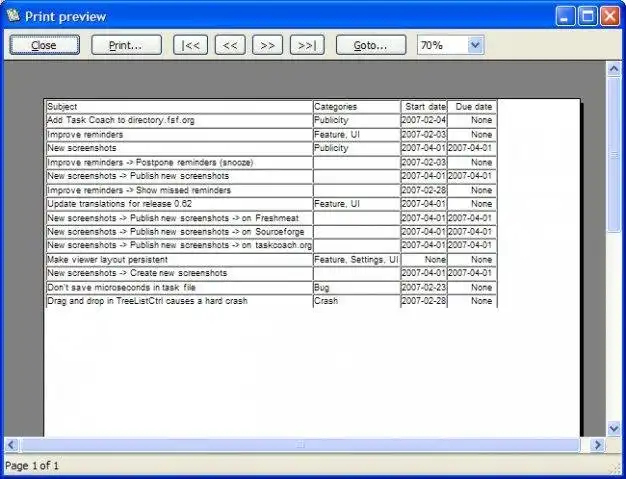 Download webtool of webapp Task Coach