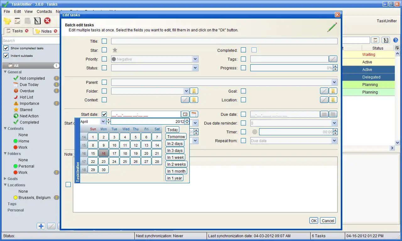 Download web tool or web app TaskUnifier