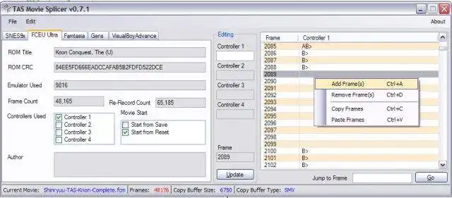 Téléchargez l'outil Web ou l'application Web TAS Movie Editor pour l'exécuter sous Windows en ligne sur Linux en ligne