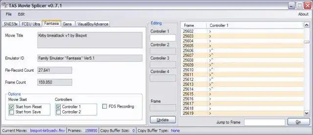 Descargue la herramienta web o la aplicación web TAS Movie Editor para ejecutar en Windows en línea sobre Linux en línea