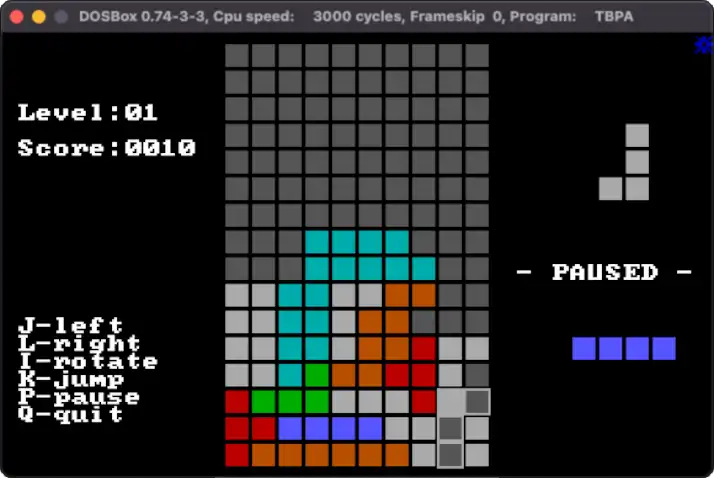 Unduh alat web atau aplikasi web TBRICKS DOS 8086 dengan musik latar