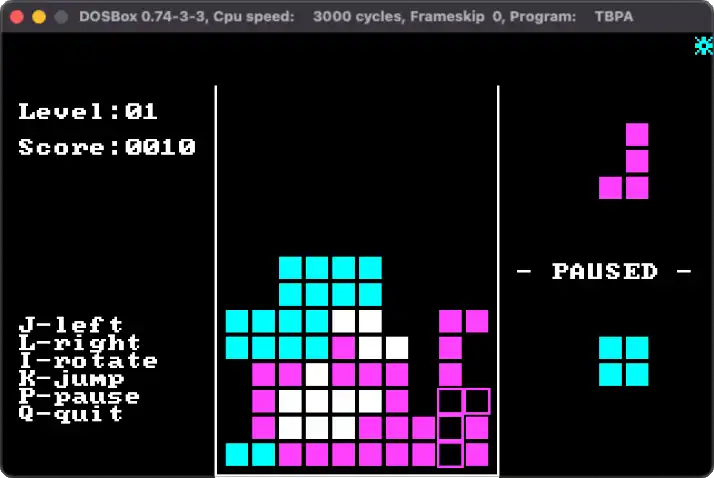 재생 음악과 함께 웹 도구 또는 웹 앱 TBRICKS DOS 8086 다운로드