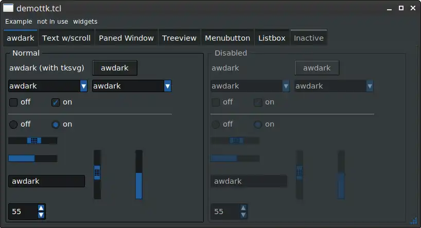 Descargue la herramienta web o la aplicación web tcl-awthemes