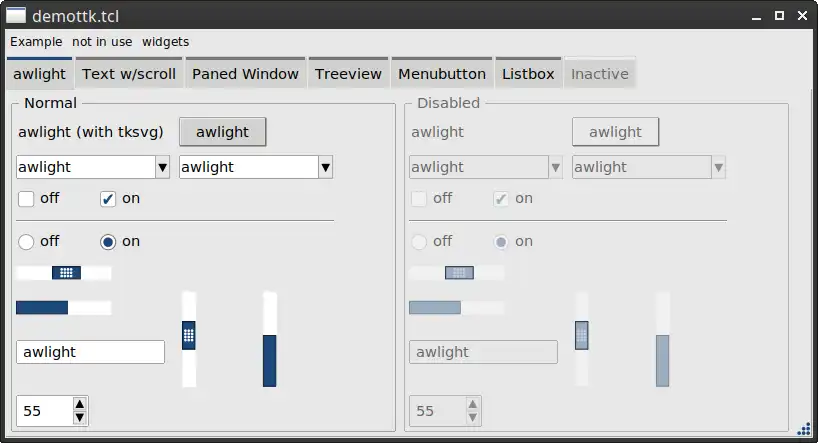 Baixe a ferramenta da web ou o aplicativo da web tcl-awthemes