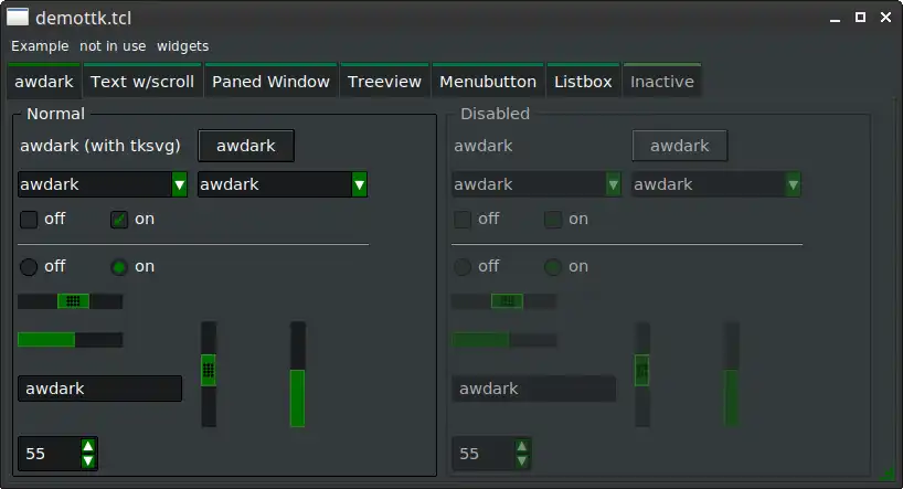 WebツールまたはWebアプリtcl-awthemesをダウンロードします