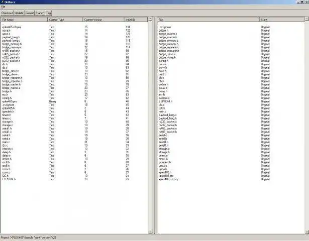 Descargue la herramienta web o la aplicación web TCL DB Revision Control System