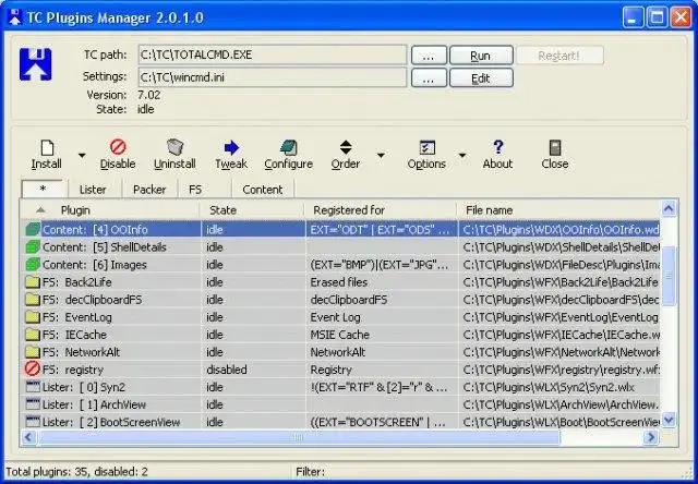 Download webtool of webapp TC Plugins Manager