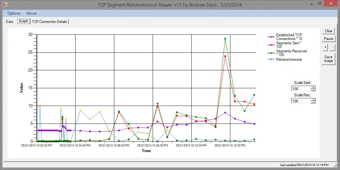 הורד כלי אינטרנט או אפליקציית אינטרנט TCP Segment Retransmission Viewer