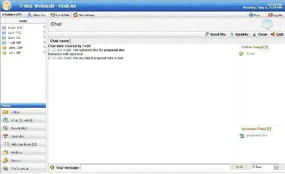 Mag-download ng web tool o web app T-dah WebMail