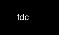 Run tdc in OnWorks free hosting provider over Ubuntu Online, Fedora Online, Windows online emulator or MAC OS online emulator