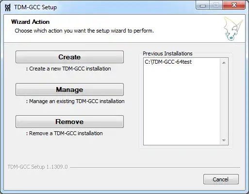 Download webtool of webapp TDM-GCC MinGW Compiler