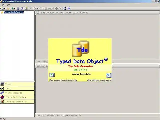 Unduh alat web atau aplikasi web TDO - Objek Data yang Diketik