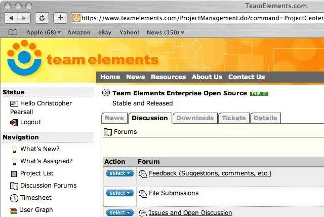 Download web tool or web app Team Elements