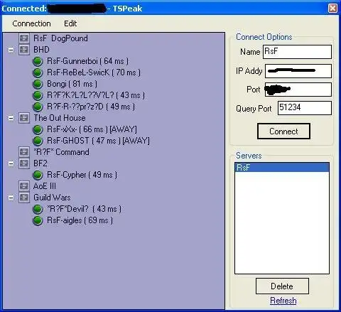 Download webtool of webapp Teamspeak Peak