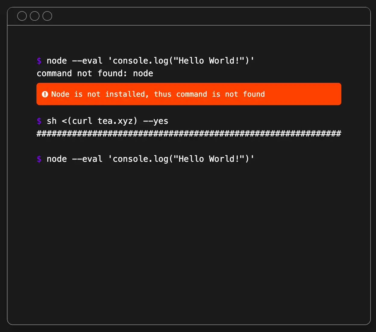 Download web tool or web app tea.xyz