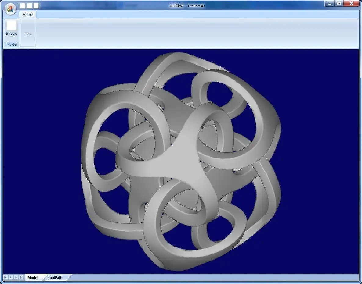 Загрузите веб-инструмент или веб-приложение Techne (R) 3D CAM