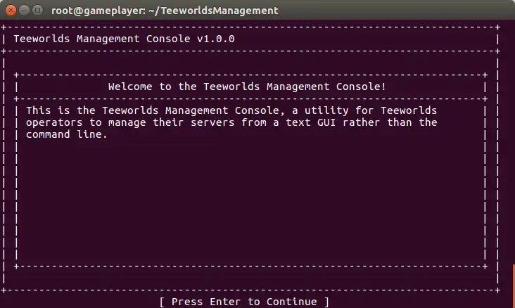 Muat turun alat web atau aplikasi web Teeworlds Utility Suite untuk dijalankan di Linux dalam talian