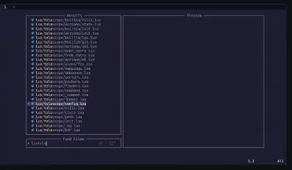 Download webtool of webapp telescope.nvim