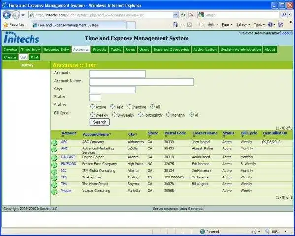 Laden Sie das Web-Tool oder die Web-App herunter TEMS -Time and Expense Management System