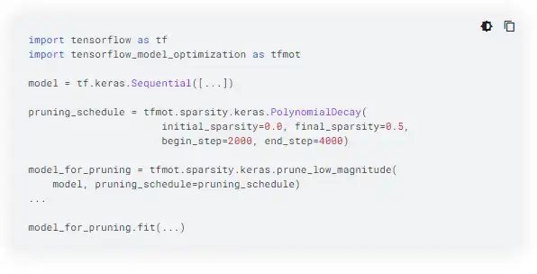 Scarica lo strumento Web o l'app Web TensorFlow Model Optimization Toolkit