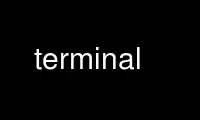 Run Terminal in OnWorks free hosting provider over Ubuntu Online, Fedora Online, Windows online emulator or MAC OS online emulator