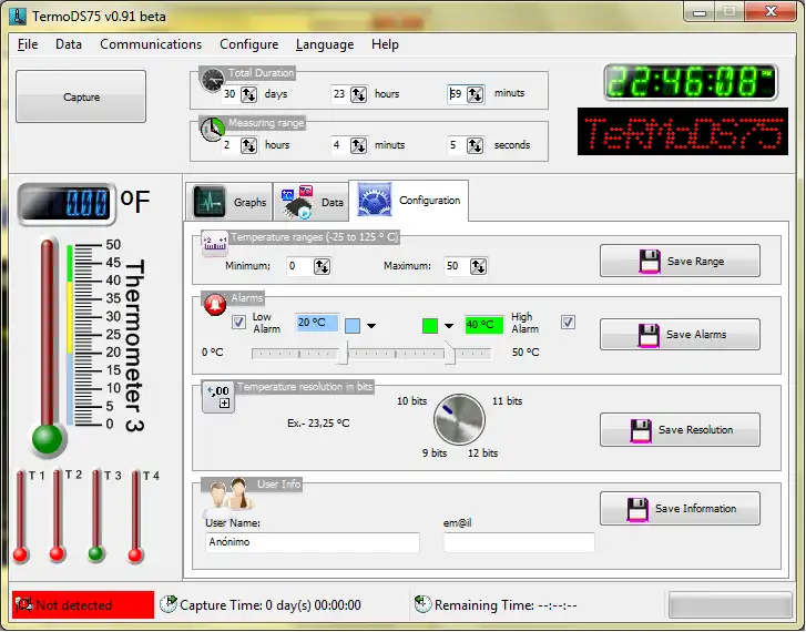 Download web tool or web app Termo ds75