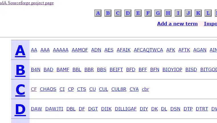 Unduh alat web atau Persyaratan dan Akronim aplikasi web