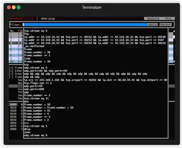 Mag-download ng web tool o web app na Termshark