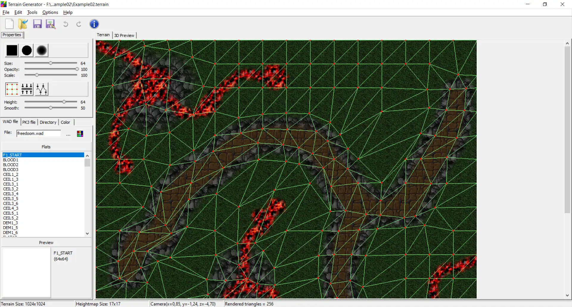 Web ツールまたは Web アプリ Terrain Generator をダウンロードする