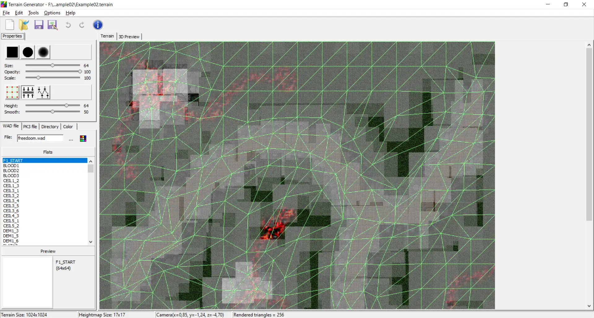 Загрузите веб-инструмент или веб-приложение Terrain Generator