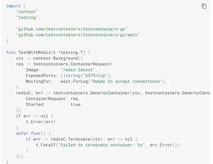 Download web tool or web app Testcontainers Go